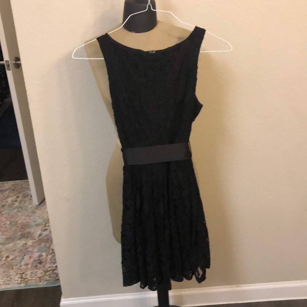 Black lace dress